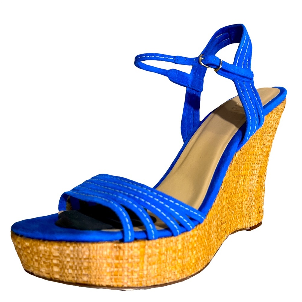 J Crew Bette Suede Platform Wedges Size 10